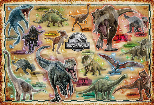 Epoch 300-Piece Jurassic World Dinosaur Collection Jigsaw Puzzle 28-806s NEW_1