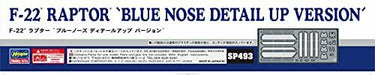 Hasegawa 1/48 USAF F-22 RAPTOR BLUE NOSE DETAIL UP VERSION Model Kit SP493 NEW_4