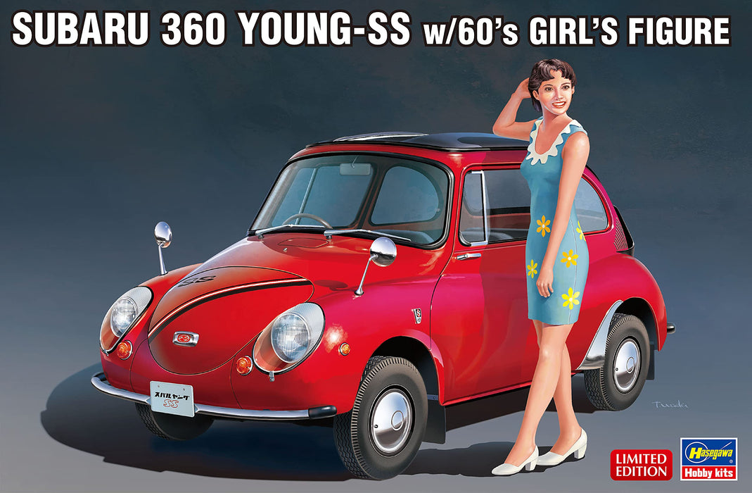 Hasegawa 1/24 SUBARU 360 YOUNG SS w/ 60 s GIRLS FIGURE Model kit SP491 NEW_4