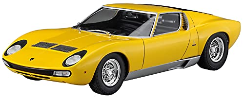 Hasegawa 1/24 Lamborghini Miura P400 SV Detail Up Version Yellow Body Model Kit_1