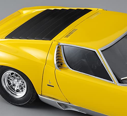 Hasegawa 1/24 Lamborghini Miura P400 SV Detail Up Version Yellow Body Model Kit_3