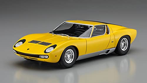 Hasegawa 1/24 Lamborghini Miura P400 SV Detail Up Version Yellow Body Model Kit_4