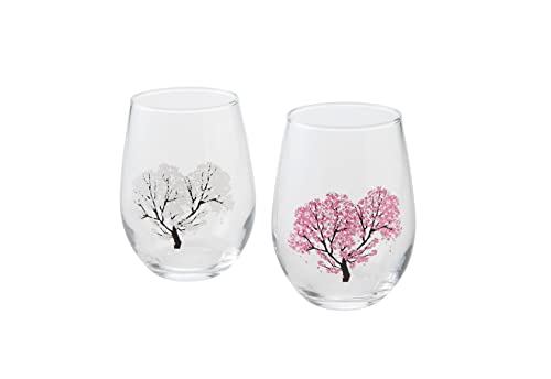 Sakura glass pair set The color changes depending on the temperature cs-05s NEW_1