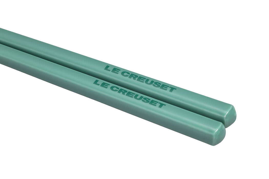 Le Creuset Square Chop Stick Natural Wood Cool Mint Made in Japan DishwasherSafe_4