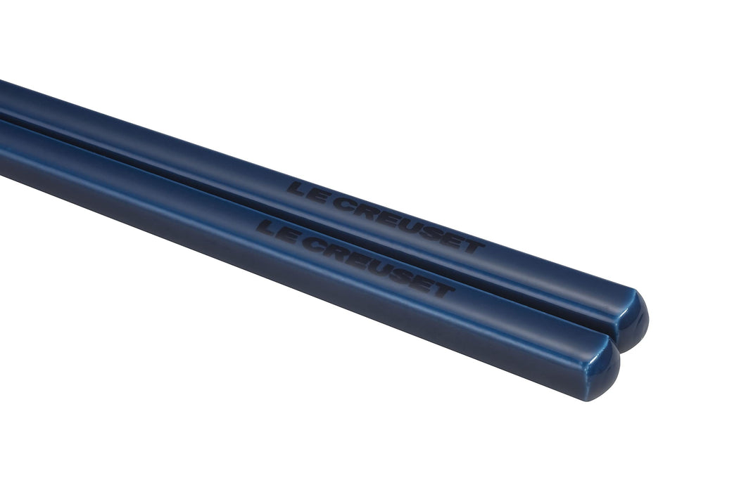 Le Creuset Square Chop Stick Made From Natural Wood Marine blue Dishwasher Safe_4