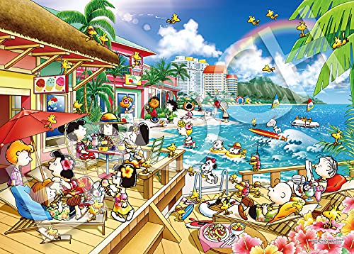 EPOCH 2000 small pieces Jigsaw puzzle PEANUTS Snoopy Beach resort ‎54-218s NEW_1