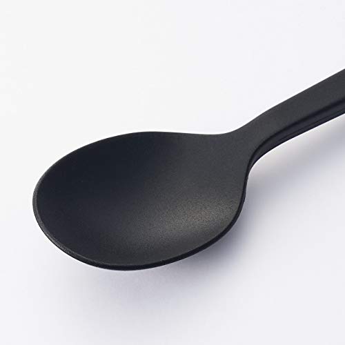 MUJI Silicone Cooking Spoon Small 25cm 44498774 Black NEW from Japan_3