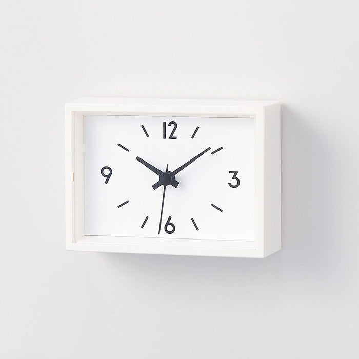 MUJI Station clock MJ-WCJSM2 mini table clock white Quartz 44275771 7.1Wx5.1Hcm_3