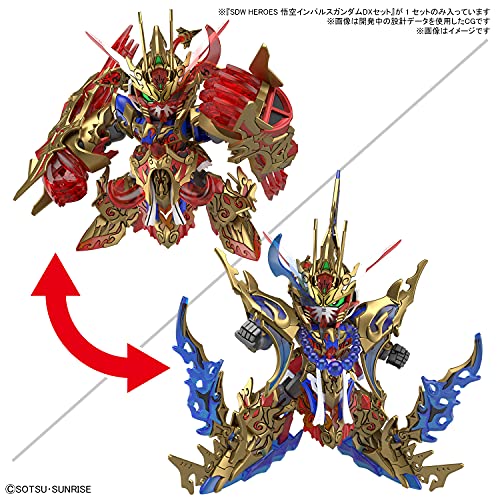 SDW Heroes Wukong Impulse Gundam DX Set (SD) (Gundam Model Kits) colored NEW_2