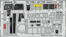 Eduard 1/48 Zoom Canadair Saber F.4 Photo-Etched Parts (for Airfix) EDUFE1189_1