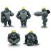 Qualia Gorilla Landsell Mascot Figure Set of 5 Full Complete Gashapon toys NEW_1