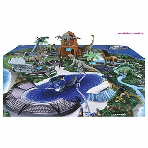 TAKARA TOMY Ania Jurassic World Big Dinosaur Kingdom Map with Owen & T-Rex NEW_2