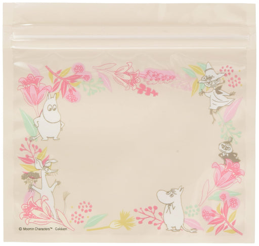Gakken Sta:Ful Moomin Zip Bag Plastic Bag with Zipper Frame R04237 140x145mm NEW_1