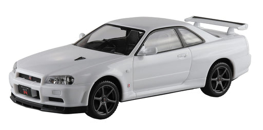 AOSHIMA 1/32 The Snap Kit Series Nissan R34 Skyline GT-R White Colored 11-B NEW_1