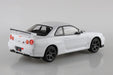 AOSHIMA 1/32 The Snap Kit Series Nissan R34 Skyline GT-R White Colored 11-B NEW_2