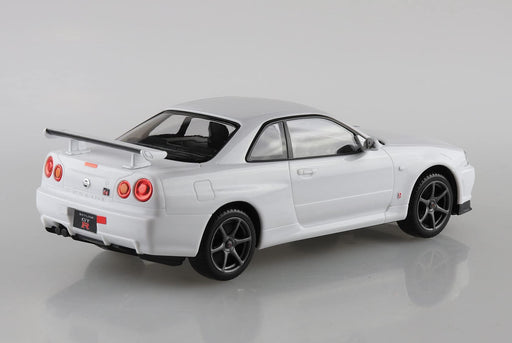 AOSHIMA 1/32 The Snap Kit Series Nissan R34 Skyline GT-R White Colored 11-B NEW_2