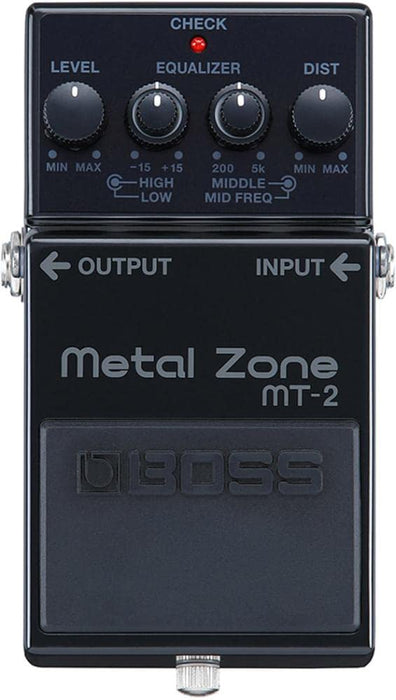 Boss MT-2-3A Metal Zone 30th Anniversary Distorsion Guitar Effects Pedal Black_1