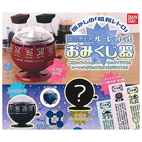 BANDAI Miniature Roulette Omikuji Device Set of 3 Full Complete Gashapon toys_1