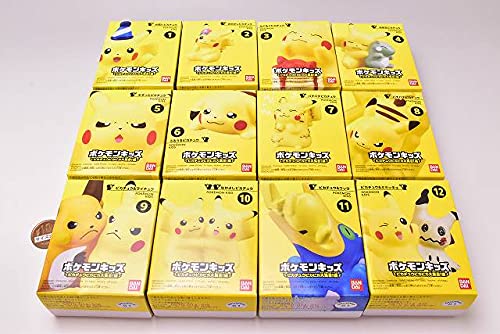 BANDAI Pokemon Kids Pikachu Pikapika Daishugo Set of 12 Full Comp Gashapon toys_3