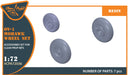 Clear Prop ! 1/72 OV-1 A/B/C/D Mohawk Wheels Set Plastic Model Parts CPUA72036_1