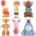 BANDAI Narabundesu. Winnie The Pooh Figure Set of 6 Complete Gashapon toys NEW_2