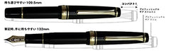 Sailor Fountain Pen SAILOR Professional Gear Slim Mini Gold Marun M 111303432_4