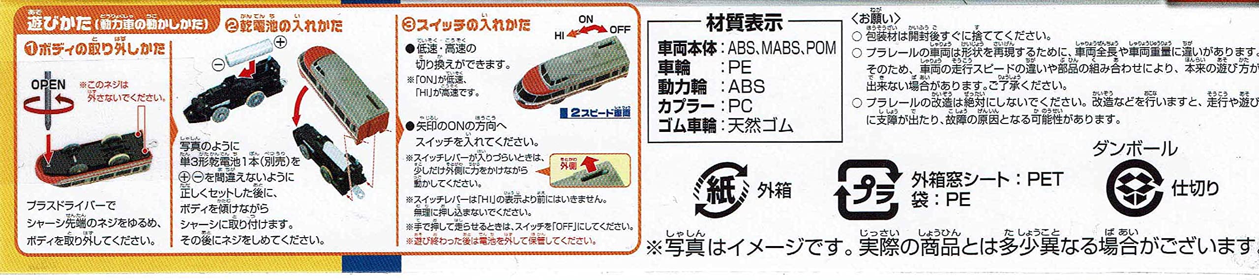Takara Tomy Plarail Odakyu Romance Car 7000 LSE with original light 208216 NEW_5