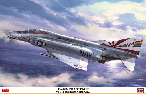 Hasegawa 1/48 F-4B / N Phantom II VF-111 Sundowners CAG Model kit 07503 NEW_1