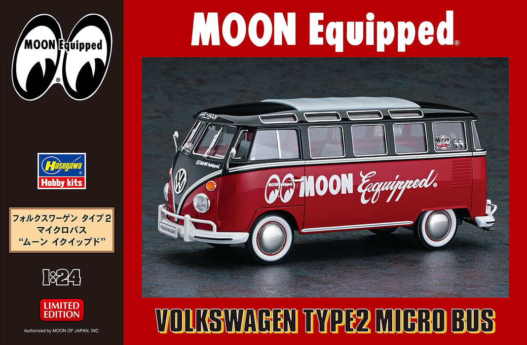 Hasegawa 1/24 Volkswagen Type2 Microbus Moon Equipped Model kit ‎HA20524 NEW_4