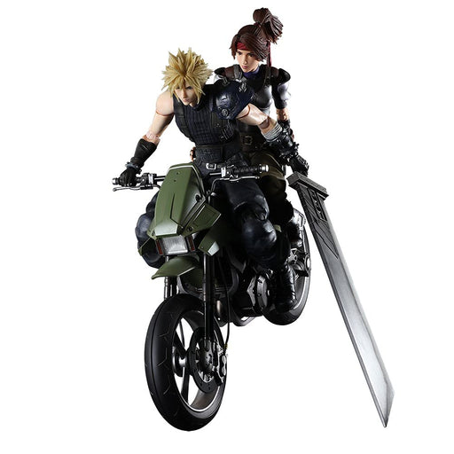 Final Fantasy VII Remake Play Arts Kai Jessie, Cloud & Motorcycle Set Figure NEW_1