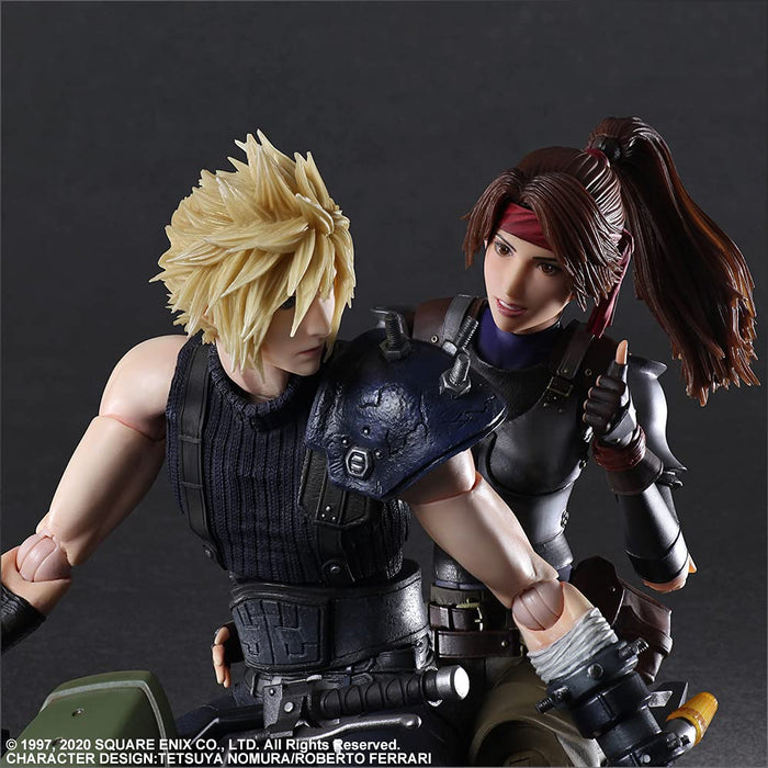 Final Fantasy VII Remake Play Arts Kai Jessie, Cloud & Motorcycle Set Figure NEW_4