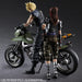 Final Fantasy VII Remake Play Arts Kai Jessie, Cloud & Motorcycle Set Figure NEW_8