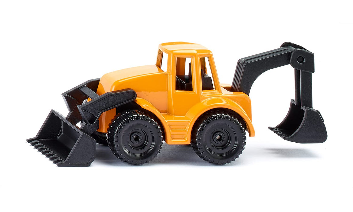 BorneLund SIKU Backhoe Loader 1103 Yellow Diecast Plastic Miniature Car NEW_1