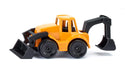 BorneLund SIKU Backhoe Loader 1103 Yellow Diecast Plastic Miniature Car NEW_1