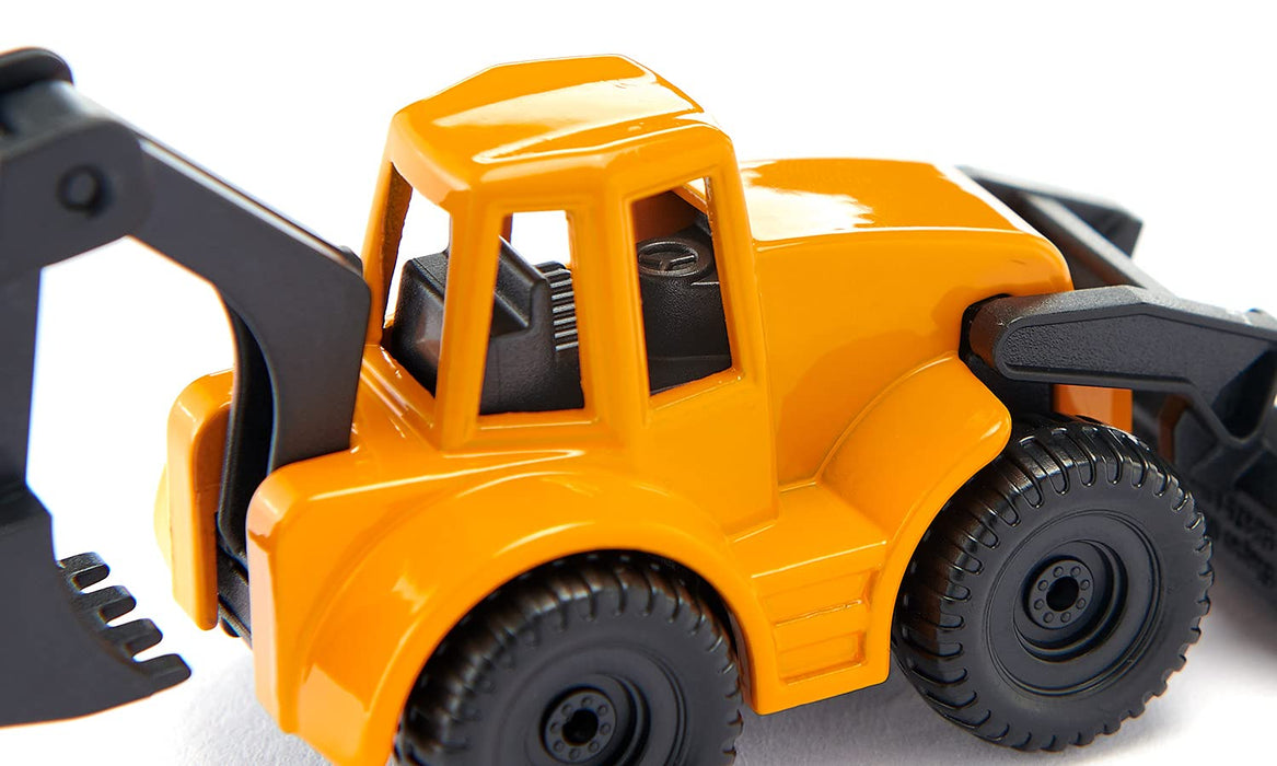 BorneLund SIKU Backhoe Loader 1103 Yellow Diecast Plastic Miniature Car NEW_5