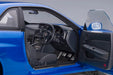 AUTOart 1/18 Nissan Skyline GT-R (R34) V Spec II Bayside Blue 77408 Diecast Car_9