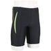 MIZUNO N2JB1112 Men's Swimsuit Half Spats Inseam 21cm Black x Light Green XL NEW_3