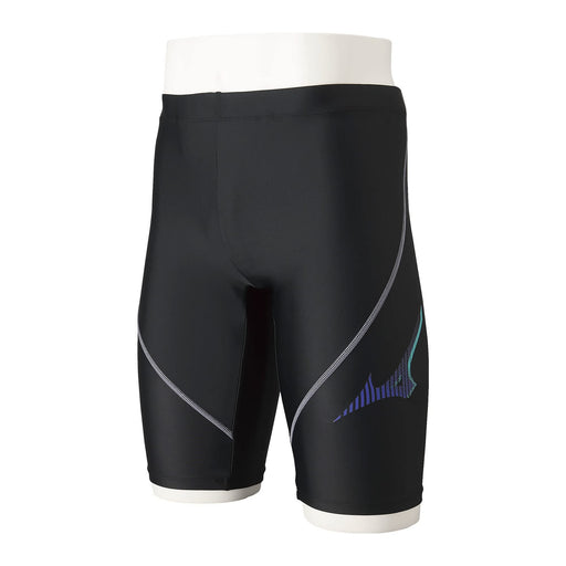 MIZUNO N2JB1611 Men's Swimsuit Half Spats Inseam 26cm Black/Light Gray Size S_1