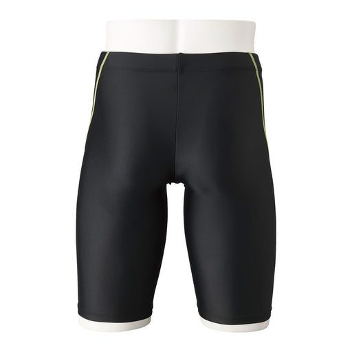 MIZUNO N2JB1611 Men's Swimsuit Half Spats Inseam 26cm Black/Lime Size S NEW_2