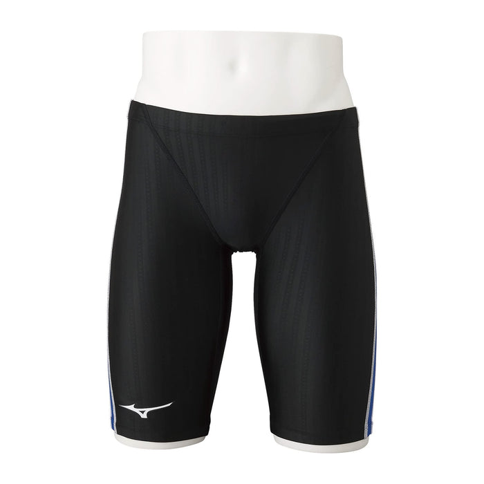 MIZUNO N2MB1024 Men's Swimsuit STREAM ACE Half Spats Black/Blue Size S Polyester_3