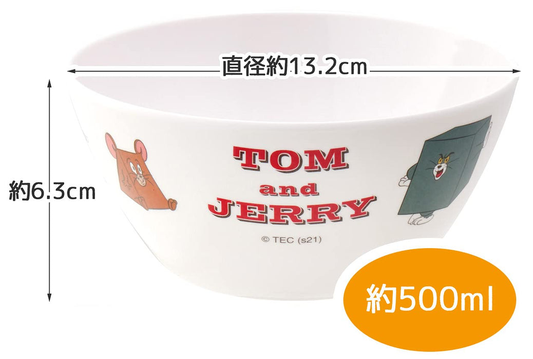Skater Small Bowl Melamine Bowl Tom & Jerry 500ml MBL4P-A 13.2xH6.3cm White NEW_3