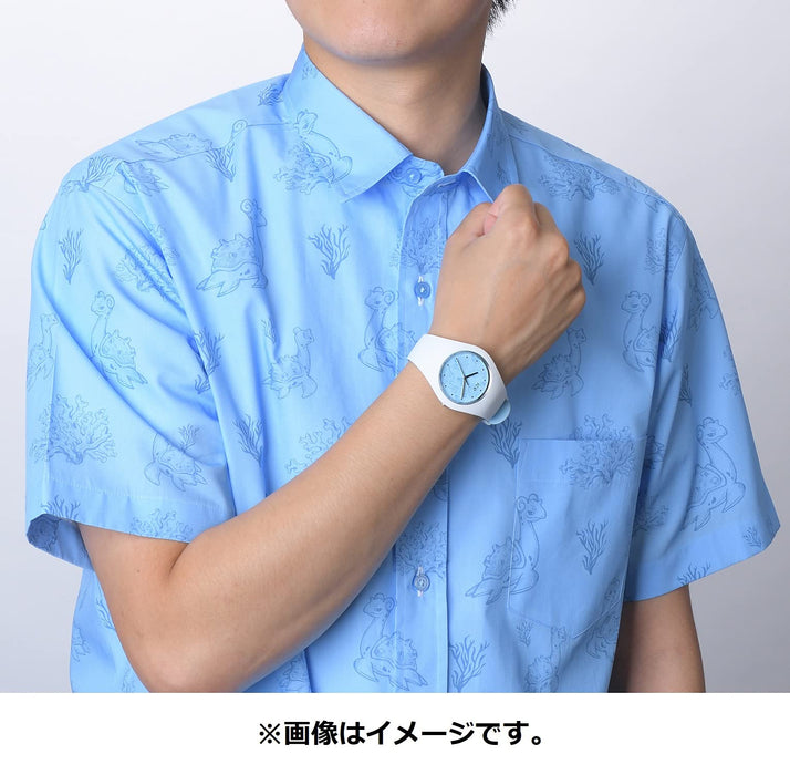 Pokemon Center Original Watch ICE-WATCH Pokemon Shirts Lapras Pattern Blue NEW_3