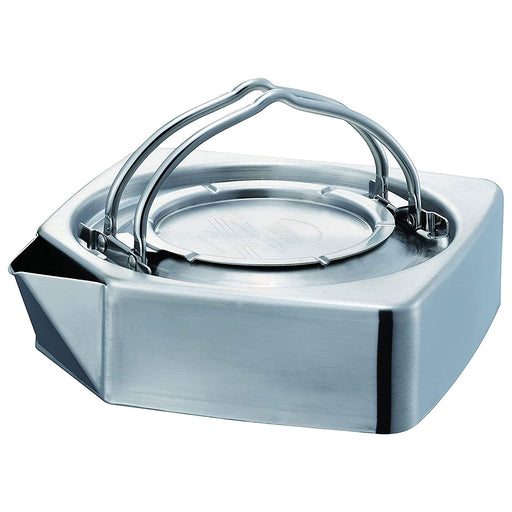 TSBBQ Square Kettle TSBBQ-016 Stainless Steel Camping 700ml made in Japan NEW_1