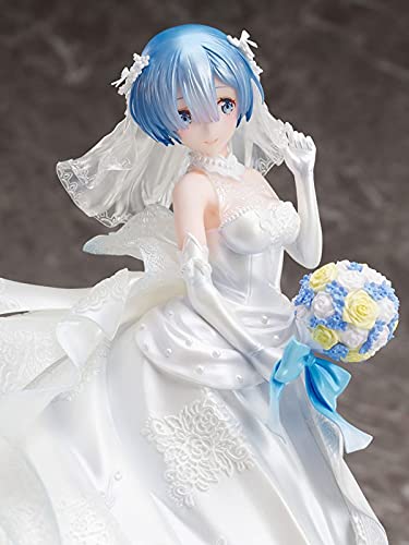 F:NEX Re:Zero Starting Life in Another World REM Wedding Dress 1/7 PVC Figure_3