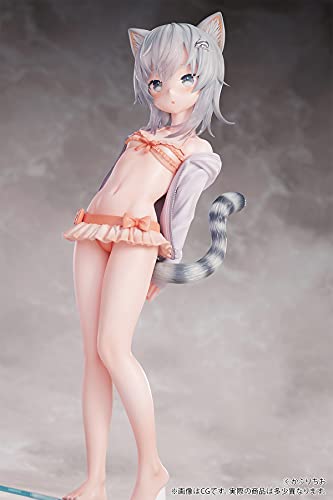 Kemomimi Gakuen Amesho Amyu illustrated by Capriccio 1/7 figure B'full 199mm NEW_3