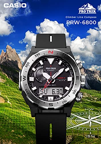 CASIO PRO TREK PRW-6800-1JF Climber Line Radio Solar Analog Digital Men's Watch_4