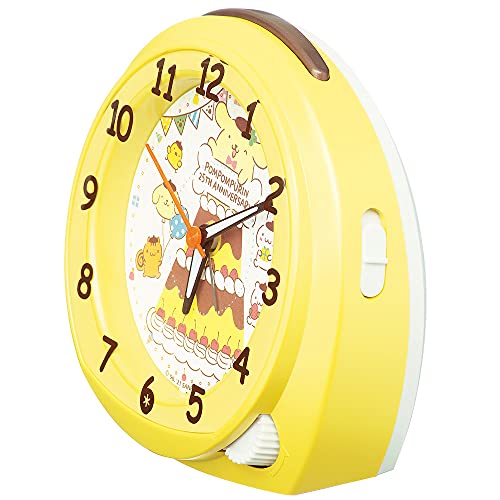 Seiko clock Alarm Clock Pompompurin Yellow Pearl 114 × 130 × 77mm CQ804Y NEW_2