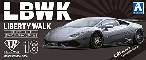 AOSHIMA 1/24 LIBERTYWALK No.16 LB-WORKS Lamborghini Huracan Ver.2 Model kit NEW_8