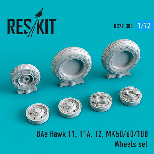1/72 BAe Hawk T1, T1A, T2, MK50/60/100 Wheels Set Plastic Model Parts RSK72-0303_1