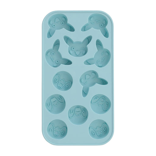 Pokemon Center Original Ice Tray Pikachu and Piplup silicone Light Blue NEW_2